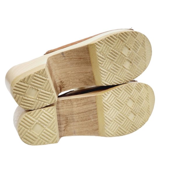 NO. 6 STORE DARIA CLOG ON MID HEEL IN PALOMINO - Picture 9 of 9